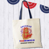 Patriottische leesvrijheid tote bag