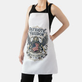 Patriottische Leeuw Adelaar Bewaker Dier Hybride P Schort (Insitu)