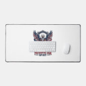 Patriottische Leeuw Arend Bewaker Dier Hybride Pat Bureaumat (Keyboard & Muis)