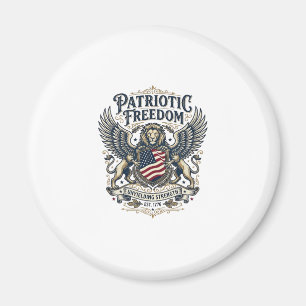 Patriottische Leeuw Arend Bewaker Dier Hybride Pat Magneet
