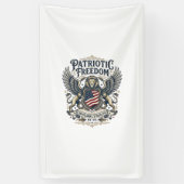 Patriottische Leeuw Arend Bewaker Dier Hybride Pat Spandoek (Verticaal)