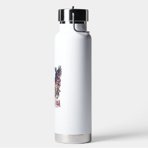 Patriottische Leeuw Arend Bewaker Dier Hybride Pat Waterfles