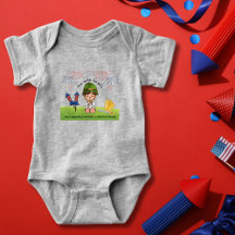 Patriottische legerjongen te Schattige om te zondi