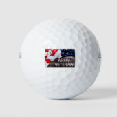 Patriottische "legerveteraan" golfballen (Voorkant)