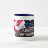 Patriottische "legerveteraan" mok (Midden)