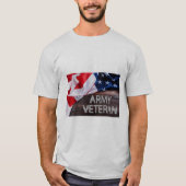 Patriottische "legerveteraan" t-shirt (Voorkant)
