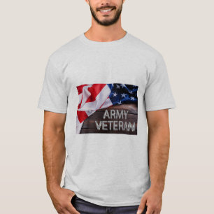 Patriottische "legerveteraan" t-shirt