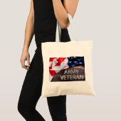 Patriottische "legerveteraan" tote bag (Voorkant (product))