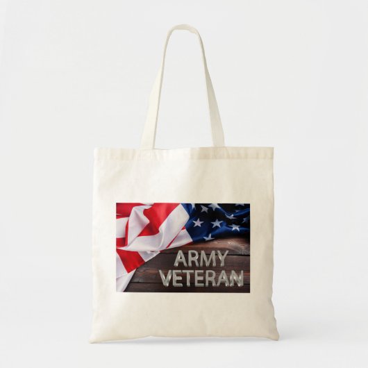 Patriottische "legerveteraan" tote bag (Voorkant)