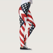 Patriottische legging rood wit en blauw (Rechts)