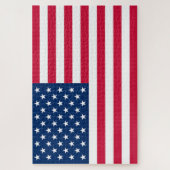 Patriottische legpuzzel van de Amerikaanse vlag (Verticaal)