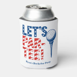 Patriottische “Let’s Par-Tee!” Golfblikkoeler Blikjeskoeler
