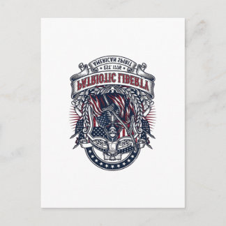 Patriottische Liberty Reaper Donkere Patriot Skele Briefkaart