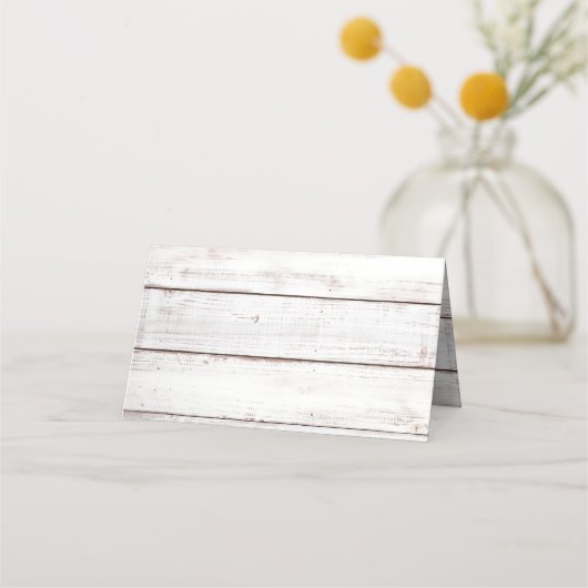 Patriottische liefde II Rustic 4 juli bruiloft Plaatskaartje (Achterkant)