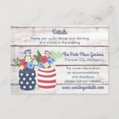 Patriottische liefde II Vierde juli Details Invoeg Informatiekaartje (Voorkant)