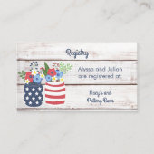 Patriottische Liefde II Vierde van juli Registry K Informatiekaartje (Voorkant)