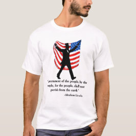 Patriottische Lincoln citaat 4 juli T-shirt