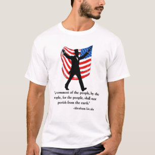Patriottische Lincoln citaat 4 juli T-shirt