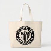  Patriottische Logo - Made in America Canvas tas (Voorkant)