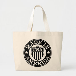  Patriottische Logo - Made in America Canvas tas