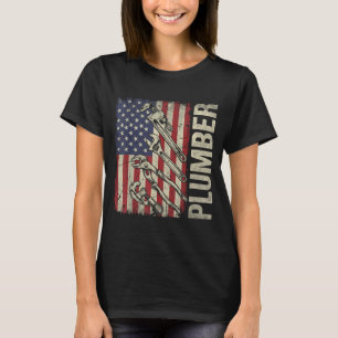 Patriottische Loodgieter VS Vlag Loodgieters Handy T-shirt