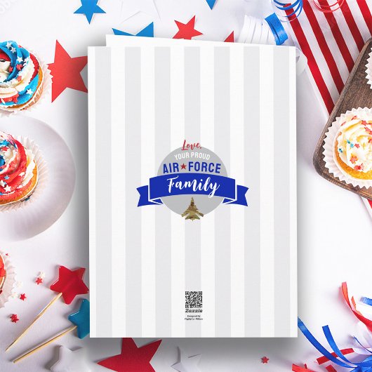 Patriottische Luchtmacht Custom Military Happy Bir Kaart