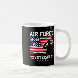 Patriottische luchtmacht veteraan USAF vlag Amerik Koffiemok