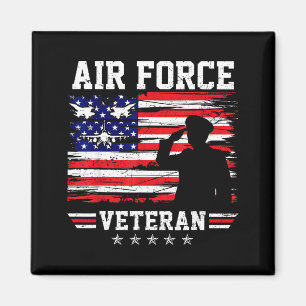Patriottische luchtmacht veteraan USAF vlag Amerik Magneet