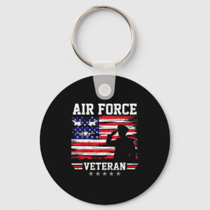 Patriottische luchtmacht veteraan USAF vlag Amerik Sleutelhanger