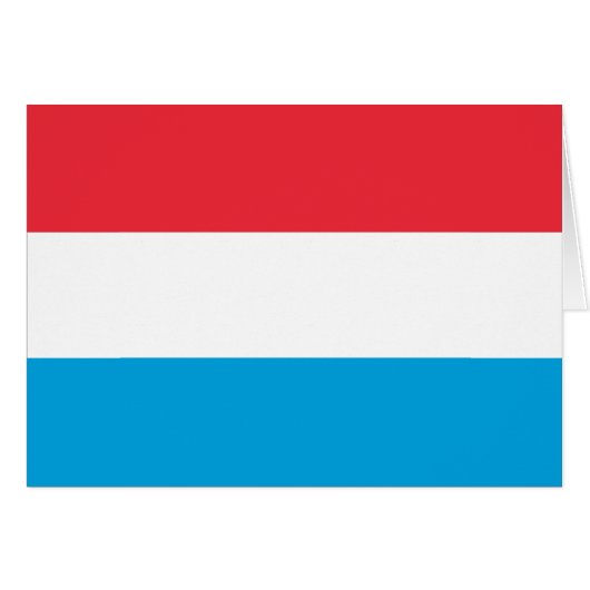 Patriottische Luxemburgse vlag (Voorkant Horizontaal)