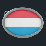 Patriottische Luxemburgse vlag Gesp<br><div class="desc">Patriottische vlag van Luxemburg.</div>