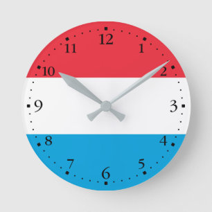 Patriottische Luxemburgse vlag Ronde Klok