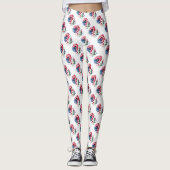 Patriottische madeliefjes leggings (Voorkant)