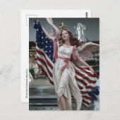 Patriottische Maiden Briefkaart (Voorkant / Achterkant)