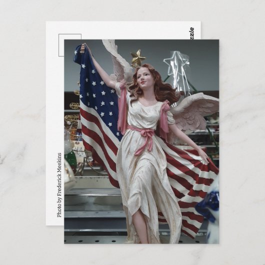 Patriottische Maiden Briefkaart (Voorkant / Achterkant)