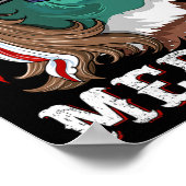 Patriottische Mallard Duck Hunting American Waterf Poster (Hoek)