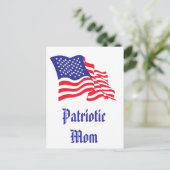 Patriottische mam/Moederdag Briefkaart (Staand voorkant)