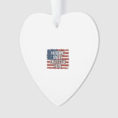 Patriottische man papa beschermer held vlag shirt ornament (voorkant)