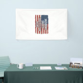 Patriottische man papa beschermer held vlag shirt spandoek (Beurs)