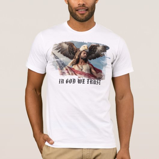 *~* Patriottische Man Vlag AP27 Adelaar Patriot T-shirt (Voorkant)