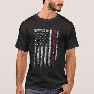 Patriottische Mannen promoot bij pappa st 2023 Fir T-shirt