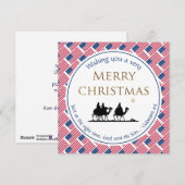 Patriottische MANNEN van de Amerikaanse vlag Chris Feestdagenkaart (Voorkant / Achterkant)