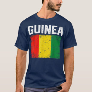 Patriottische Mannen Vrouwen Kind Guinee Vlag verh T-shirt