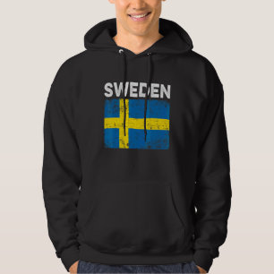 Patriottische Mannen Vrouwen Kind Zweden Vlag Verd Hoodie