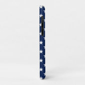 Patriottische marineblauw Vlag Stars Pattern Case-Mate iPhone Case (Achterkant/links)