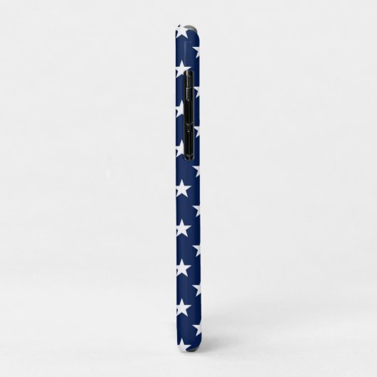 Patriottische marineblauw Vlag Stars Pattern Case-Mate iPhone Case (Achterkant/links)