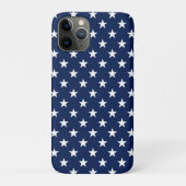 Patriottische marineblauw Vlag Stars Pattern Case-Mate iPhone Case (Achterkant)