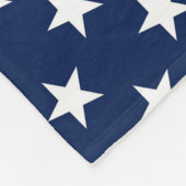Patriottische marineblauw Vlag Stars Pattern Fleece Deken (Hoek)