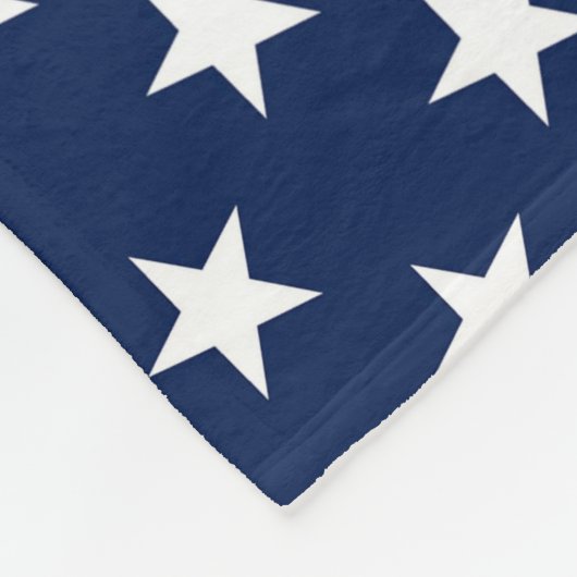 Patriottische marineblauw Vlag Stars Pattern Fleece Deken (Hoek)
