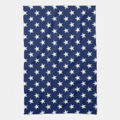 Patriottische marineblauw Vlag Stars Pattern Theedoek (Verticaal)